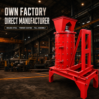 Mesin Penghancur Batu Vertikal Industri Rangka Baja Tugas Berat untuk Penghancuran Bijih dan Pengolahan Mineral