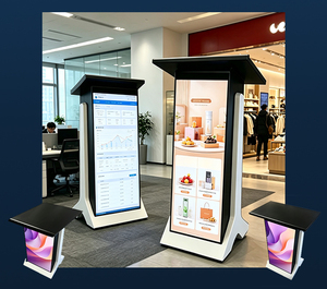 Écran LED de podium vidéo couleur personnalisable, affichage numérique animé pour conférences, discours, événements, P1.8 LED numérique d'intérieur - Product Image 5
