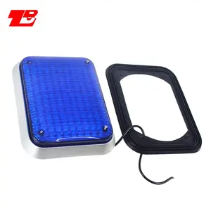 Lampu Strobo LED, Lampu Strobo Penanda Samping Persegi Panjang untuk Ambulans Depan Belakang Merah Biru Amber Putih