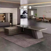 Mobilier de bureau moderne et simple luxueux pour les patrons de PDG-Bureau de directeur