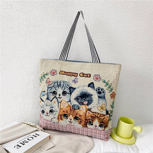 <span class=keywords><strong>Borsa</strong></span> per la Spesa in Tela Personalizzabile con Stampe Animali, Riutilizzabile, Grande Capacità, Stile Etnico per Studenti - Product Image 4