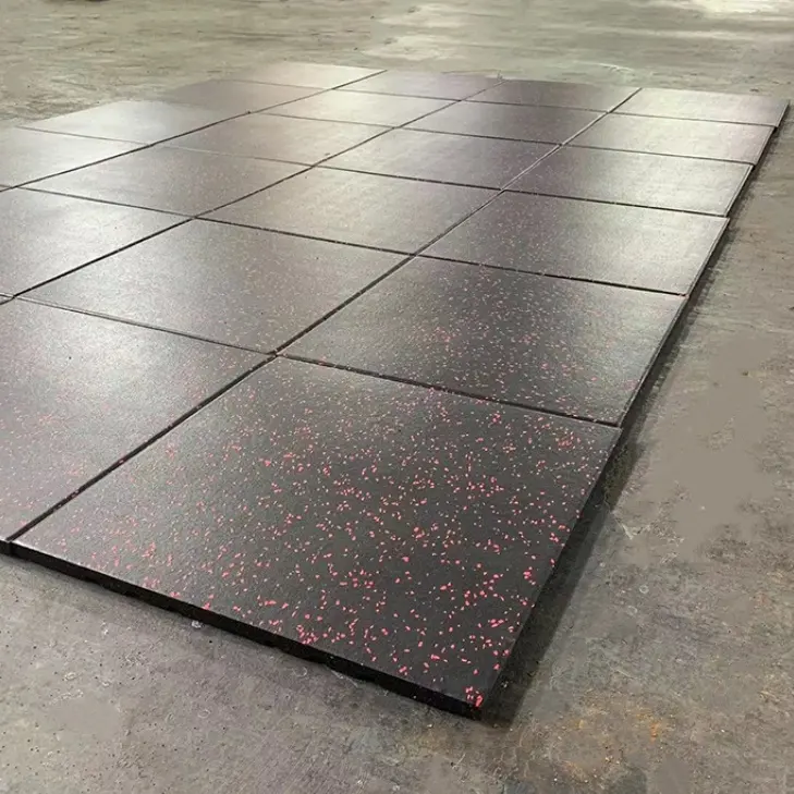 Fábrica de alta qualidade borracha natural mat borracha para ginásio 25mm espessura revestimento de borracha insonorizada mat for floor anti vibração mat