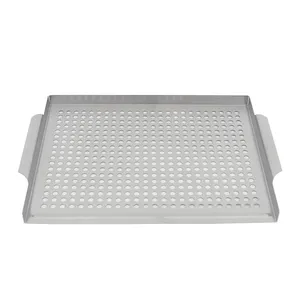 Parrilla Cuadrada de Acero Inoxidable 2024, Duradera y Fácil de Limpiar, para Estufas de Gas/Inducción, Barbacoa al Aire Libre - Product Image 2