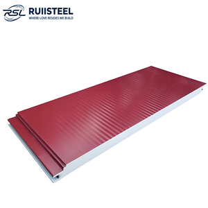 Paneles Sándwich Metálicos <span class=keywords><strong>de</strong></span> Poliuretano PU/PIR con Aislamiento Térmico y Eléctrico para Aplicaciones en Paredes - Product Image 1