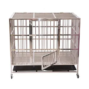 BXD-201-78 Chine Approvisionnement D'usine Cages Pour Animaux de compagnie En Acier Inoxydable Cage Caisses Avec Porte D'alimentation