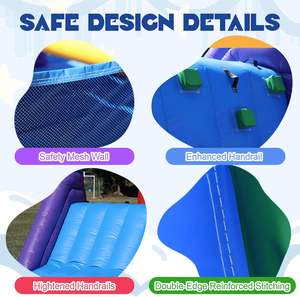 Castillo Inflable Comercial para Exteriores, Brincolín, Juegos Inflables Combinados para Niños, 5x4m, Capacidad de 500kg, 5-8 Personas - Product Image 3