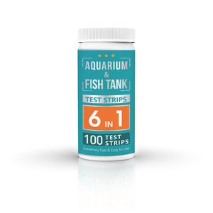 Tiras reactivas para acuarios, 6 en 1, 100 tiras, comprobador de calidad del agua para tanques de agua dulce y salada - Product Image 4