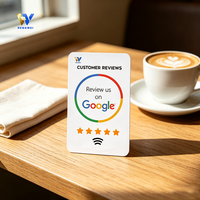 Tarjeta de Visita NFC de PVC para Pagos en Hoteles, Redes Sociales (Instagram/TikTok), Reseñas de Google, 13.56MHz NFC213, Resistente al Agua, Colores Personalizados