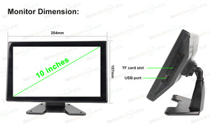 Système de caméra et de moniteur pour chariot élévateur magnétique 4 caméras 720P AHD Vue avant arrière filaire 360 degrés BSD Système de caméra pour chariot élévateur - Product Image 2