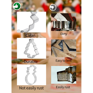 Moule à biscuits avec logo personnalisé <span class=keywords><strong>Petit</strong></span> <span class=keywords><strong>emporte</strong></span>-pièces pour enfants Bas de Noël - Product Image 4