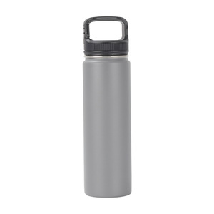 22oz Custom Logo 304 Stainless Steel Vacuum Insulated Water Bottle <b>Foldable</b> Carry Handle Lid 12-24 Hours Thermal Performance - Product Image 3