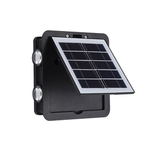 Lámpara Solar LED de Pared, Foco de Cuatro Lados, Impermeable para Exteriores, Iluminación Superior e Inferior, Luz Solar para Jardín, Patio, Valla, Lámparas Decorativas - Product Image 3