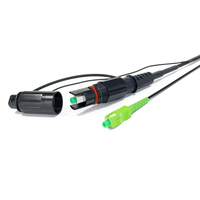 Kabel Patch Optik Berkualitas Tinggi OptiTap SC APC Pre-Connectorized Single Mode SX FTTH Jumper Fiber Optik