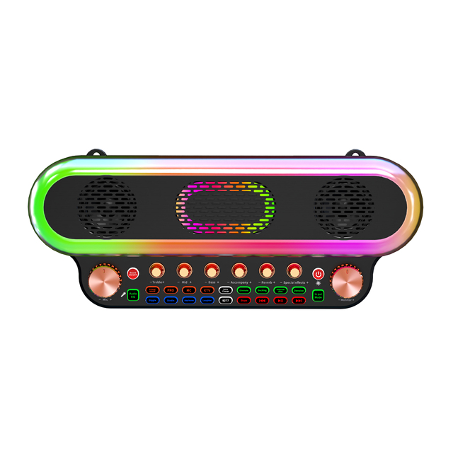 Soundcard Audio Mixer Box Music  Microphone for Karaoke Machine Set Podcast for Studio Recording