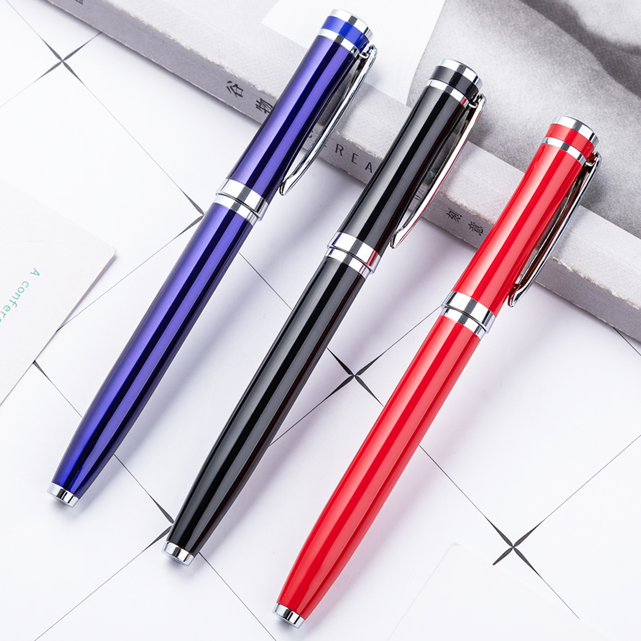 OEM поддерживаемый Power Bank ручка подарочный набор Рождественский рекламный металлический аксессуар с шириной 1,0 мм для письма