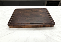 Michulin MCL800 luxe classique Extra épais fin grain bois de noyer planche à découper poignée intégrée bloc à découper durable
