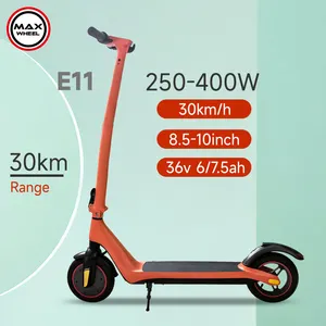 MAXWHEEL中国最受欢迎的电动踏板车，带弯曲立管全屏液晶显示器