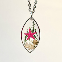Collier d'animaux marins au design nouveau, bijoux en résine mignons avec collier en étoile de mer, cadeaux d'anniversaire pour femmes et enfants