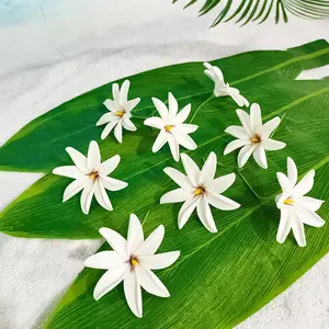 KN-hf074 Hoa Lily Xốp EVA Nhân Tạo Hawaii 9CM Tùy Chỉnh Kẹp Tóc Trang Trí Tiệc Đảo Vương Miện Hoa Hàng Ngày Cho Nữ