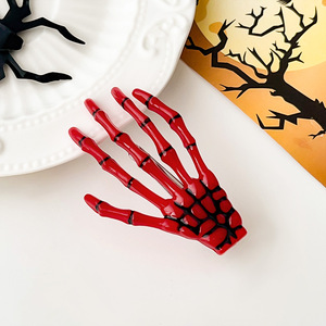 Pince à cheveux en forme de main de squelette d'Halloween, accessoires de fête amusants sur le thème des fantômes - Product Image 6