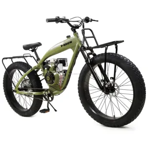 फैक्टरी आपूर्ति सस्ते दाम गैस पावर बाइक फ्रेम 4 स्ट्रोक Motorised साइकिल 79cc मोटर चालित बाइक मोटर