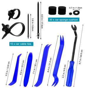 Kit de clips de fixation pour pare-chocs en nylon, 24 tailles 835 pièces, rivets en plastique avec attaches Rem - Product Image 3