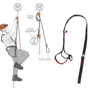 Correas de poliéster para exteriores, elevador de bucle de Pie ajustable, <span class=keywords><strong>eslinga</strong></span> para exteriores, dispositivo de escalada para montañismo - Product Image 6