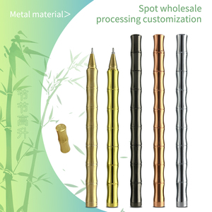 SEAPEN Customizable Bamboo <strong>Shaped</strong> Pure Copper Metal Roller <strong>Pen</strong> 0.5 mm Writing Width Creative Gel <strong>Pen</strong> with Custom Logo - Product Image 1