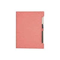 Carnet A5 en cuir personnalisé avec porte-stylo, tons pastel tendance 2026, idéal pour les cadeaux de bienvenue des nouveaux employés