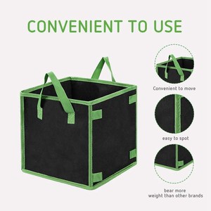 DaringFish - Bolsas <span class=keywords><strong>de</strong></span> Cultivo Plegables <span class=keywords><strong>de</strong></span> Fibra Vegetal para Interiores y Exteriores, Estilo Rústico, 2600 ml, con Asas - Product Image 2
