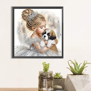 Di alta qualità DIY 30x30cm angelo bambino decorazione per <span class=keywords><strong>camera</strong></span> da letto pittura a diamante a forma speciale 5D acrilico stile americano pittura a diamante - Product Image 5
