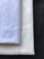 Tissu de flanelle de coton matériau brossé blanchi à 2 faces pour sacs et chaussures tissé uni solides Textiles de maison C20 * 10 simple