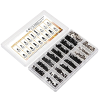 360 vis à tête plate Phillips en acier inoxydable M2 M2.5 M3 KM, petit kit de vis pour ordinateur portable, finition noire pour ordinateur et lunettes