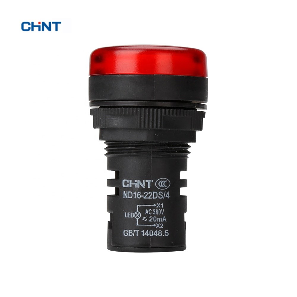 CHNT поставщик ND16-22B/2 24V белый контрольная лампа LED длительный срок службы сигнальная лампа световой индикатор