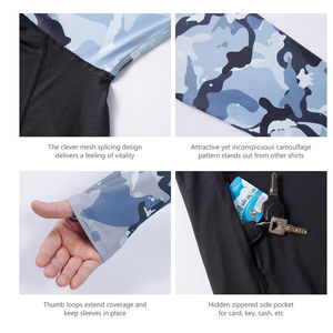 Sudadera con Capucha de Pesca Unisex de Última Tendencia, 100% Poliéster, Personalizable, Impermeable, Transpirable, Ropa Deportiva al por Mayor, UPF 50, Todas las Tallas - Product Image 6