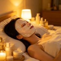 Masque facial régénérant au collagène de saumon personnalisé en usine, boîte de 4 types pour raffermir les ridules et hydrater la peau