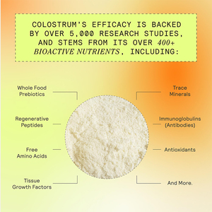 תמיכה במכירות ישירות מהמפעל באבקת קולוסטרום טבעית באיכות גבוהה בהתאמה אישית, תמיכה חיסונית לבריאות המעיים - Product Image 4