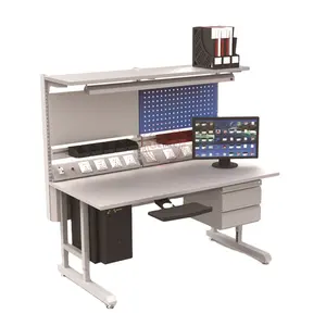 Detall functional ESD bench mobile cell phone repair station with anti static powered coating