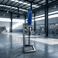 Agitateur vertical en acier inoxydable pour le traitement des eaux usées, réacteur de flocculation, agitateur de dosage