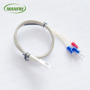 جهاز استشعار درجة الحرارة RTD PT100 <span class=keywords><strong>PT1000</strong></span> 3 سلك PT100 مع حلقة العروة M8 لأنظمة التهوية والتبريد - Product Image 4