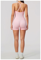 Nouvelle combinaison de yoga sans couture une pièce, short de sport, combinaison de sport pour femmes, tenue de sport pour la salle de sport, vêtements de sport actifs