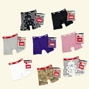 Set di 2 Boxer Sportivi da Uomo in Cotone di Marca, Intimo alla Moda Taglie Forti, Slip Senza Cuciture con Vita Elastica Traspirante, Produttore - Product Image 1