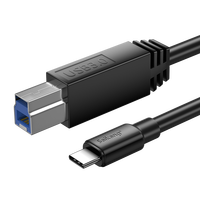 Veste de charge rapide de haute qualité Câble d'imprimante Usb Type C Transfert de données Usb B 3.0 Mâle à Type C Mâle Câble d'impression