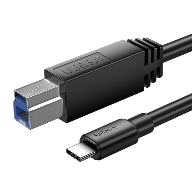 High Quality Fast Charging Jacket Usb Type C Printer Cable Data Transfer Usb B 3.0 Male to Type C Male Printing Cable