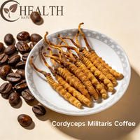 Poudre de café instantané Yhealth, poudre de café au Cordyceps Militaris, emballage personnalisé OEM