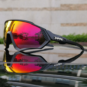 Lunettes de cyclisme polarisées colorées <span class=keywords><strong>Kapvoe</strong></span> pour hommes et femmes, lunettes de soleil pour vélo de route, lunettes de protection pour le cyclisme, lunettes de vélo de montagne, montures de lunettes - Product Image 5