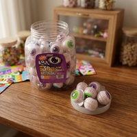 Bonbons gélifiés halal SuperLoves en forme de ballon de football multicolores, boîte mixte en vrac, vente en gros, haute qualité pour les fêtes d'Halloween