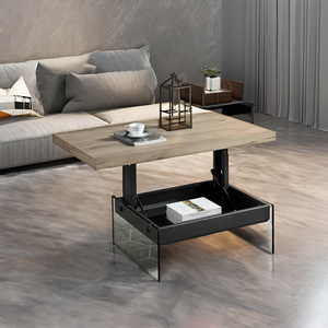 Multifunzionale moderno ascensore in legno <span class=keywords><strong>tavolino</strong></span> allungabile centro tavolo con deposito per soggiorno mobili - Product Image 5