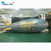 Globo inflable de helio para publicidad de 8 metros de largo, a la venta