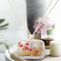 Diffuseur d'arômes sans flamme à bâtonnets, parfum d'intérieur 100 ml, fleurs séchées éternelles, huile essentielle, vente chaude